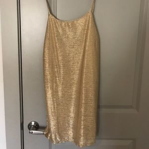 ❌SOLD❌ Audrey Gold Sparkly Dress!