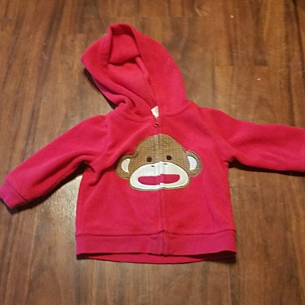 !Monkey Face Red Sweater