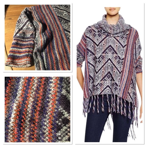 Free People Sweaters - Free People Be the One Poncho Sweater