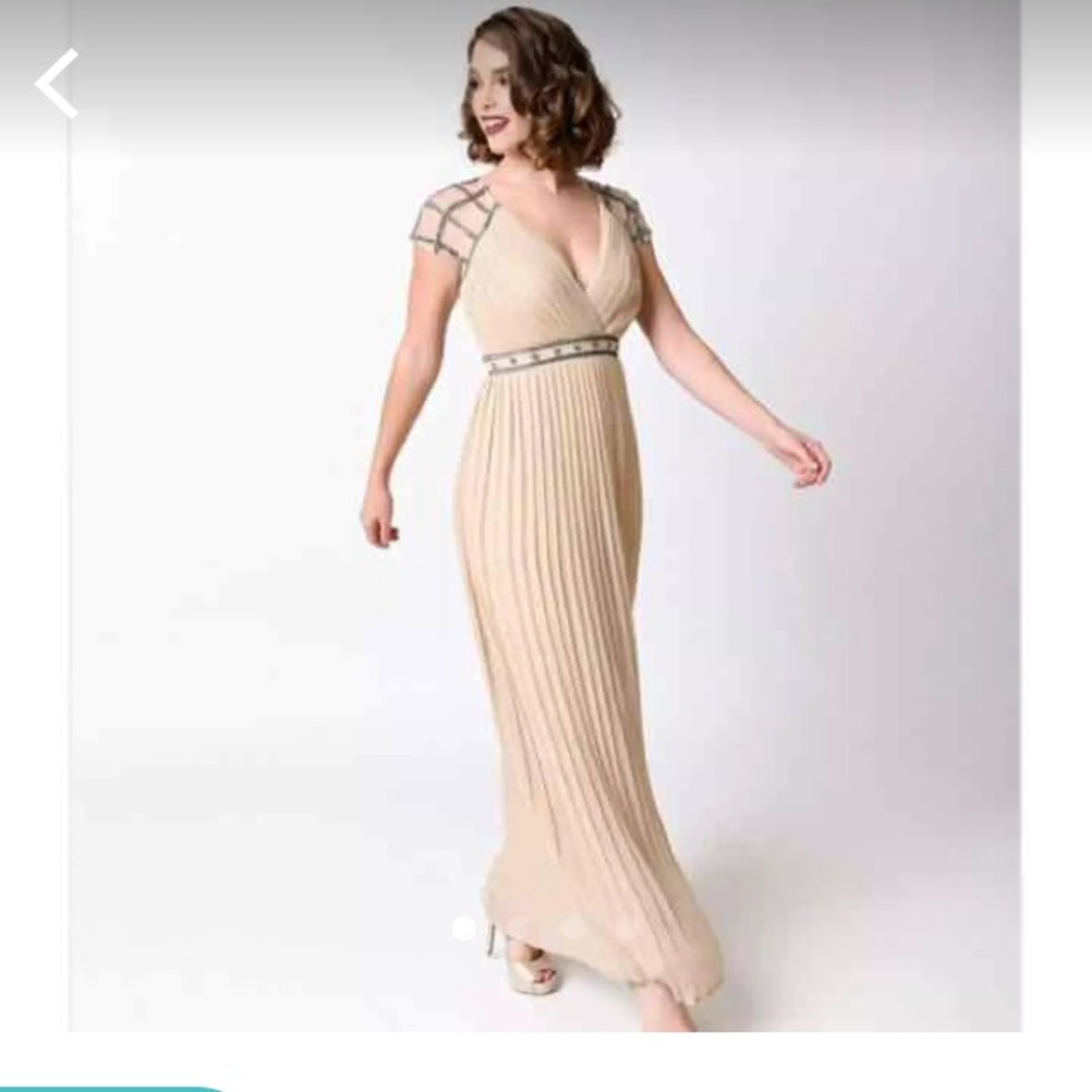 Frock and Frill beige dress