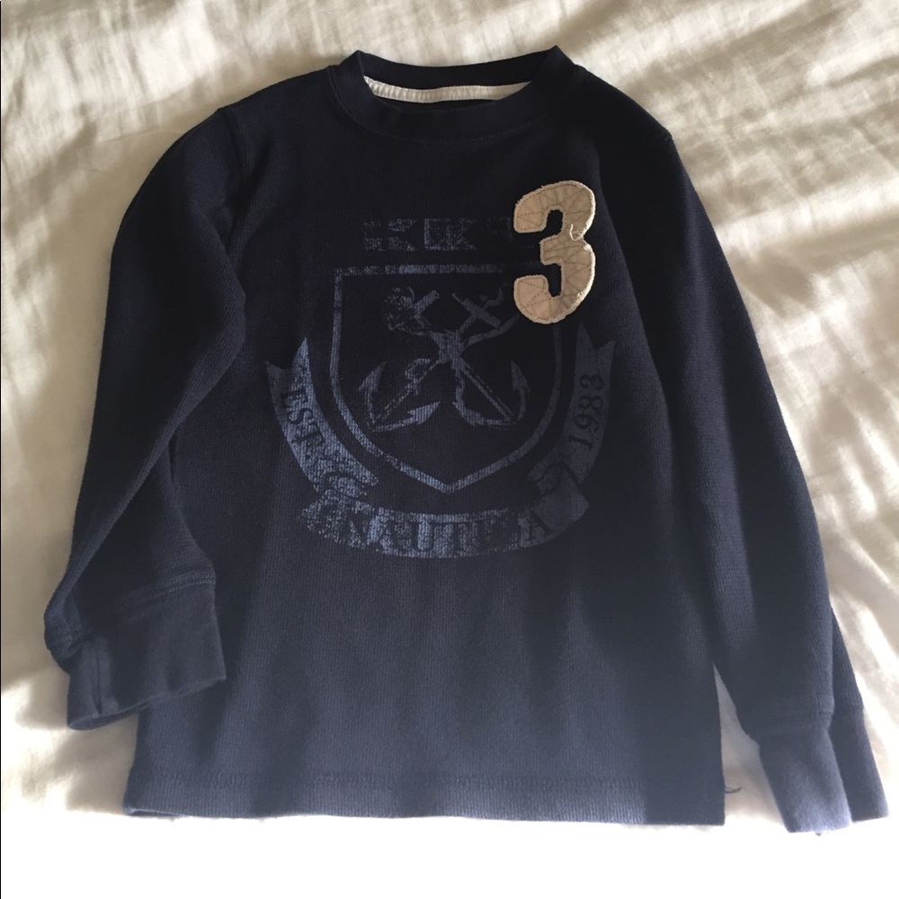 💙 Nautica Waffle Long Sleeve Shirt