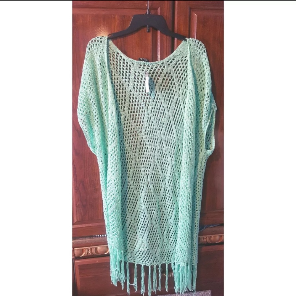Mint Green Cardigan Large NEW