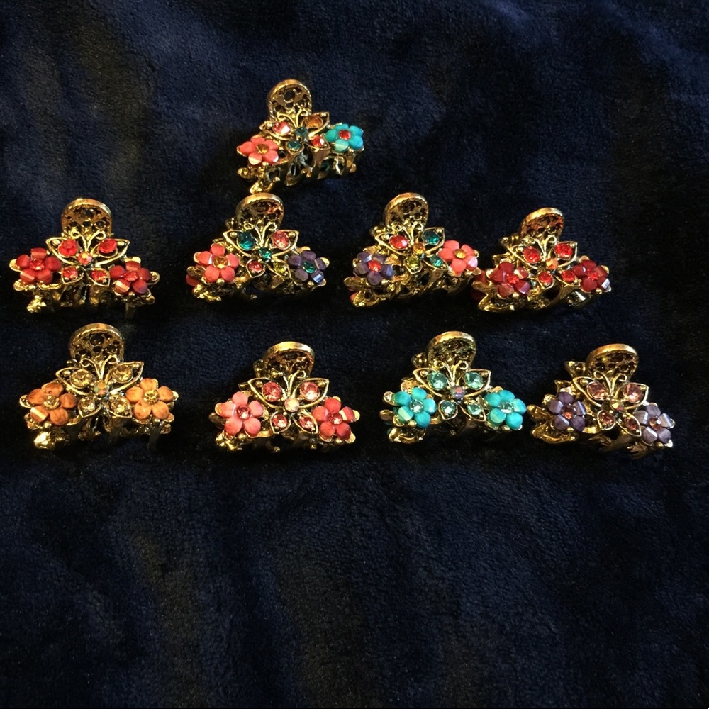 Beautiful butterflies hair pins $10 each