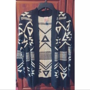 Tribal Print Cardigan size small