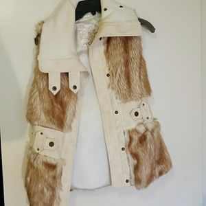 Faux fur vest