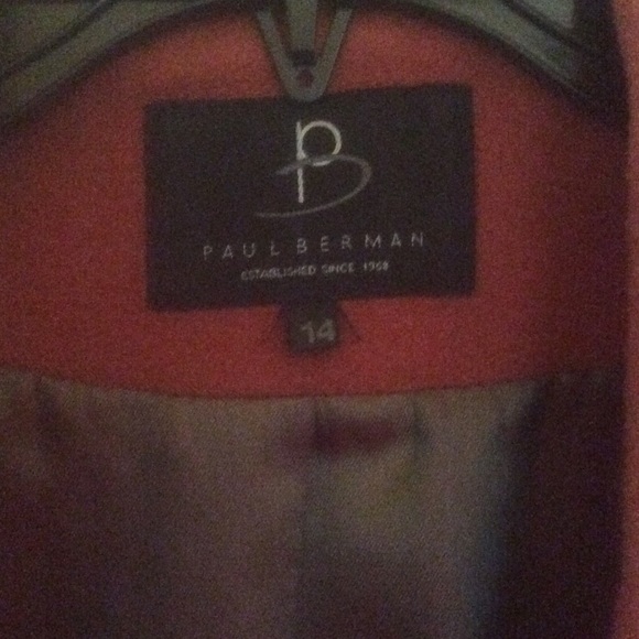 Rust Orange Double Breasted Wool Car Coat - Picture 3 of 8