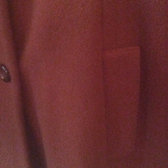 Rust Orange Double Breasted Wool Car Coat - Picture 4 of 8