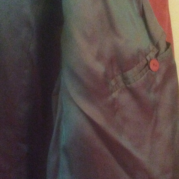 Rust Orange Double Breasted Wool Car Coat - Picture 7 of 8