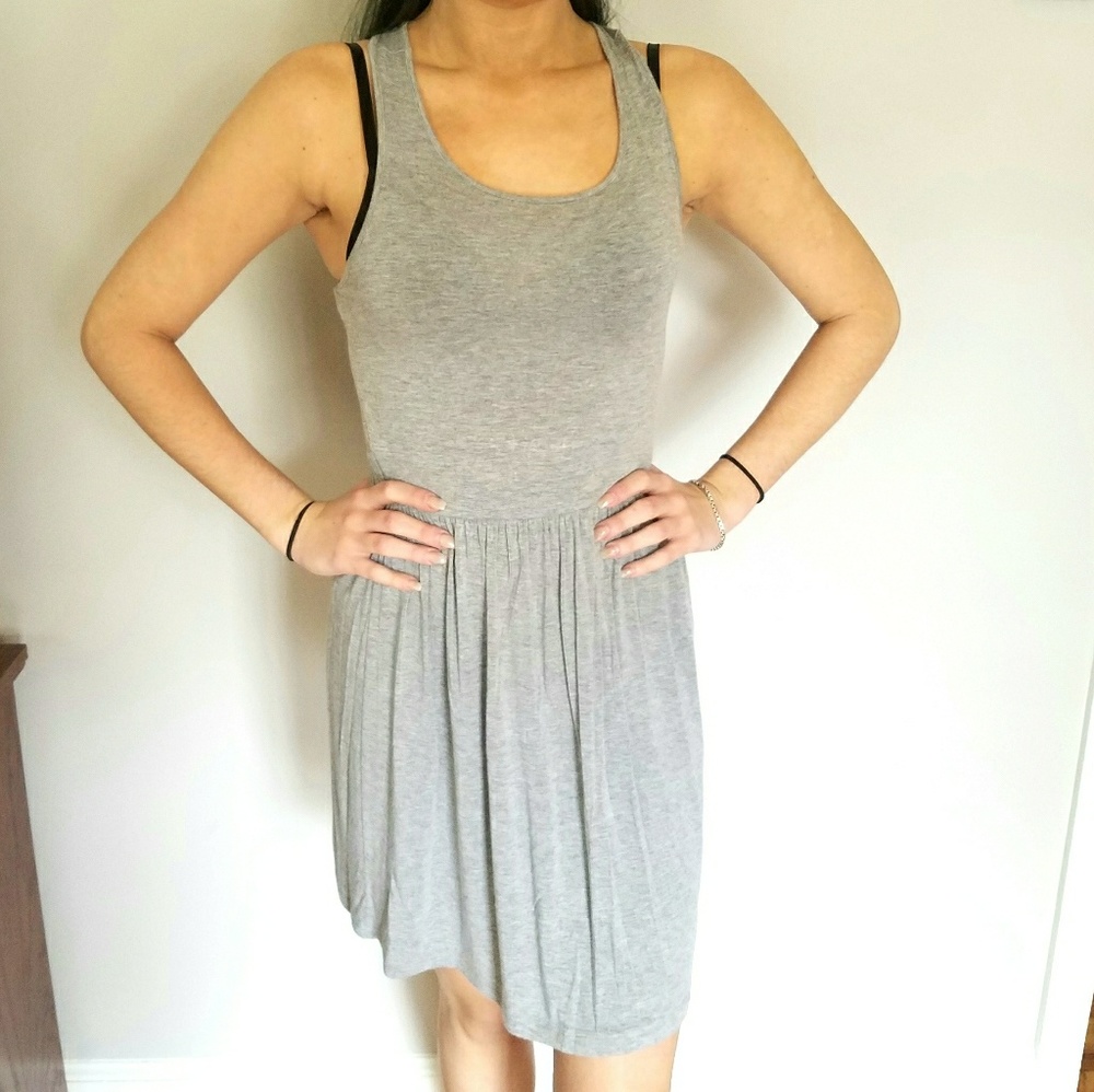 Heather grey sun dress
