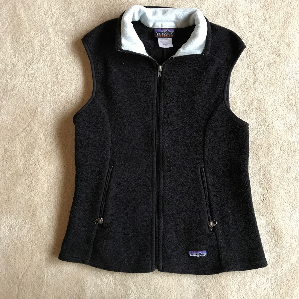 Patagonia black fleece vest