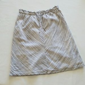 Gray Striped Merona A-Line Skirt From Target