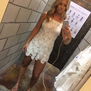 White Lace Romper