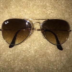 ray-ban sunglasses; size SMALL. barley worn!