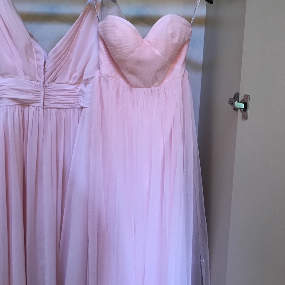 Blush pink bridesmaid dress