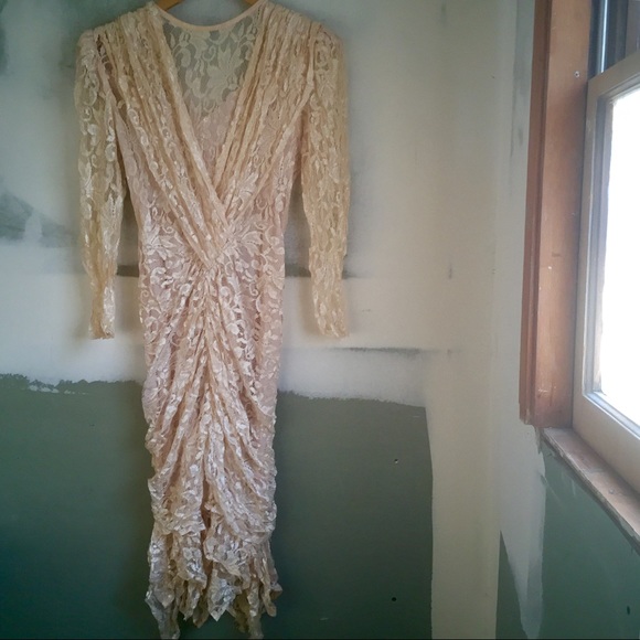Gorgeous Vintage Lace Mermaid Dress - Picture 1 of 8