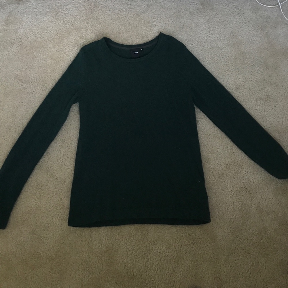 Army green Cashmere sweater
