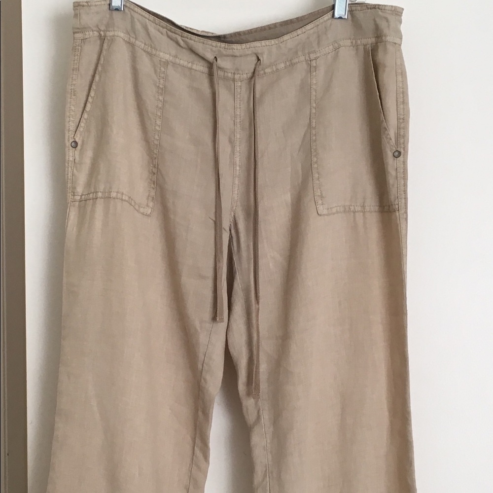 Women's Michael Stars 100% Linen Pants, Size M