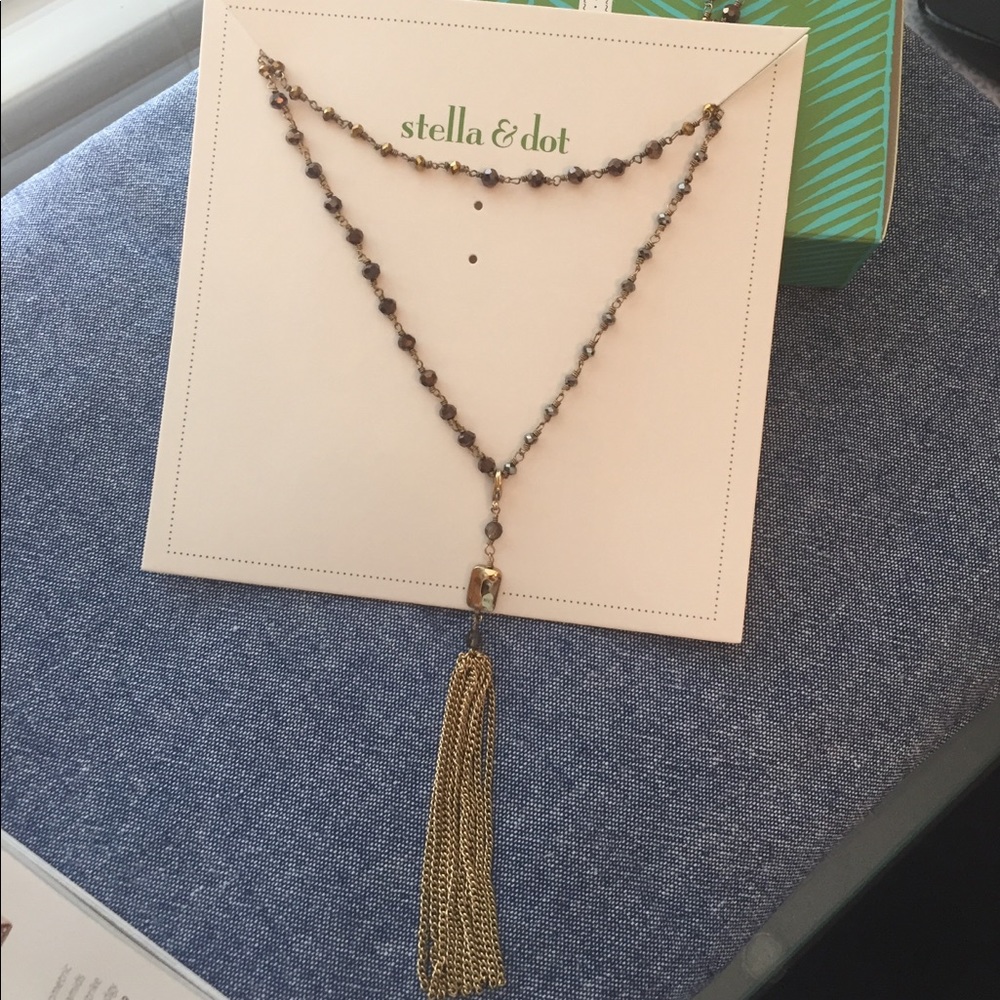 NIB - Stella & Dot - Gitane Tassel Necklace