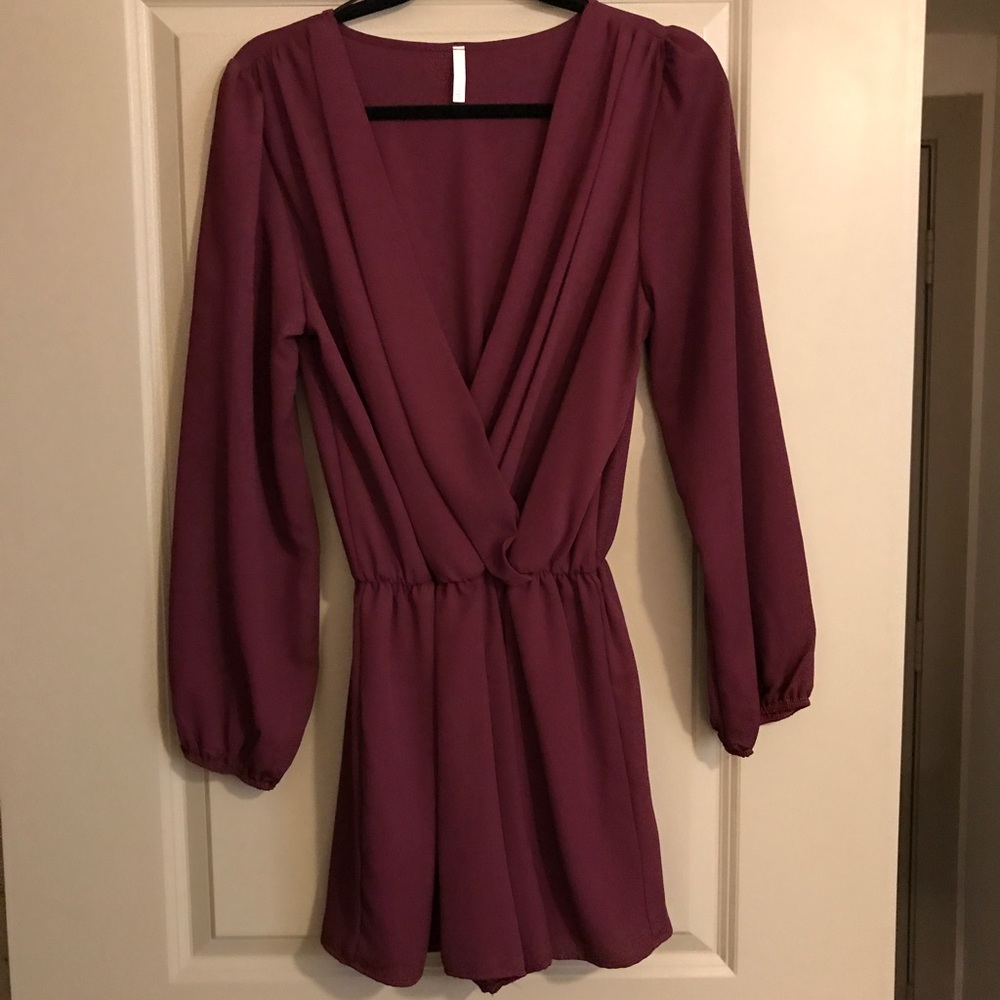 Maroon Romper