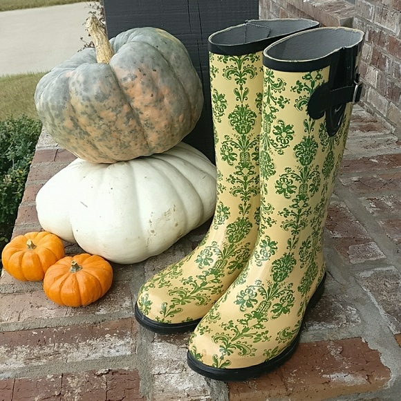 Nomad Footwear Shoes - Fleur-De-Lis Rainboot Size 8