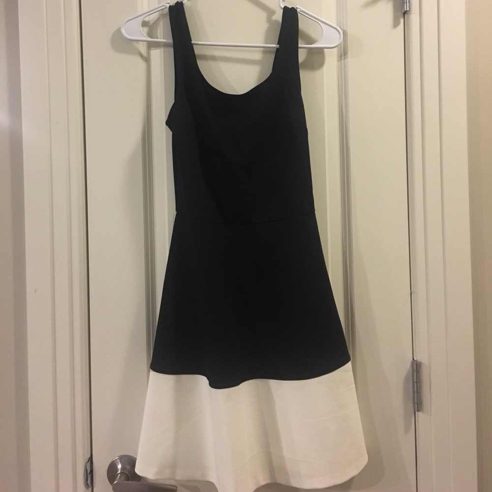 Black/white party dress