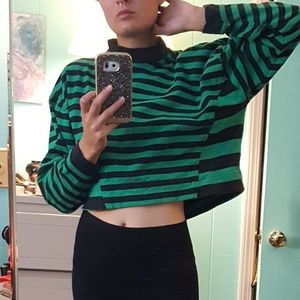80's / 90's striped cropped tee 80's / 90's striped cropped tee