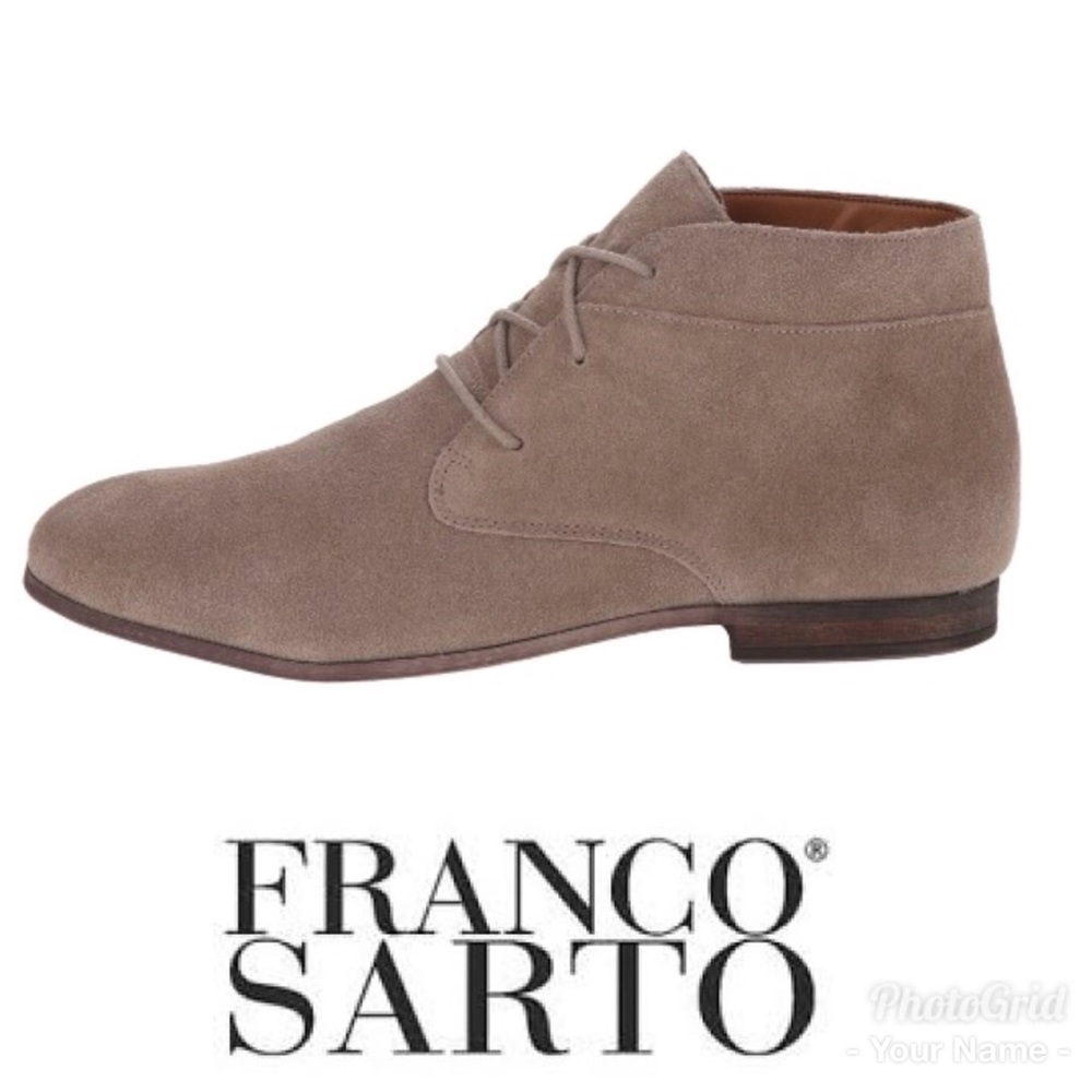 Franco Sarto Suede tie up booties