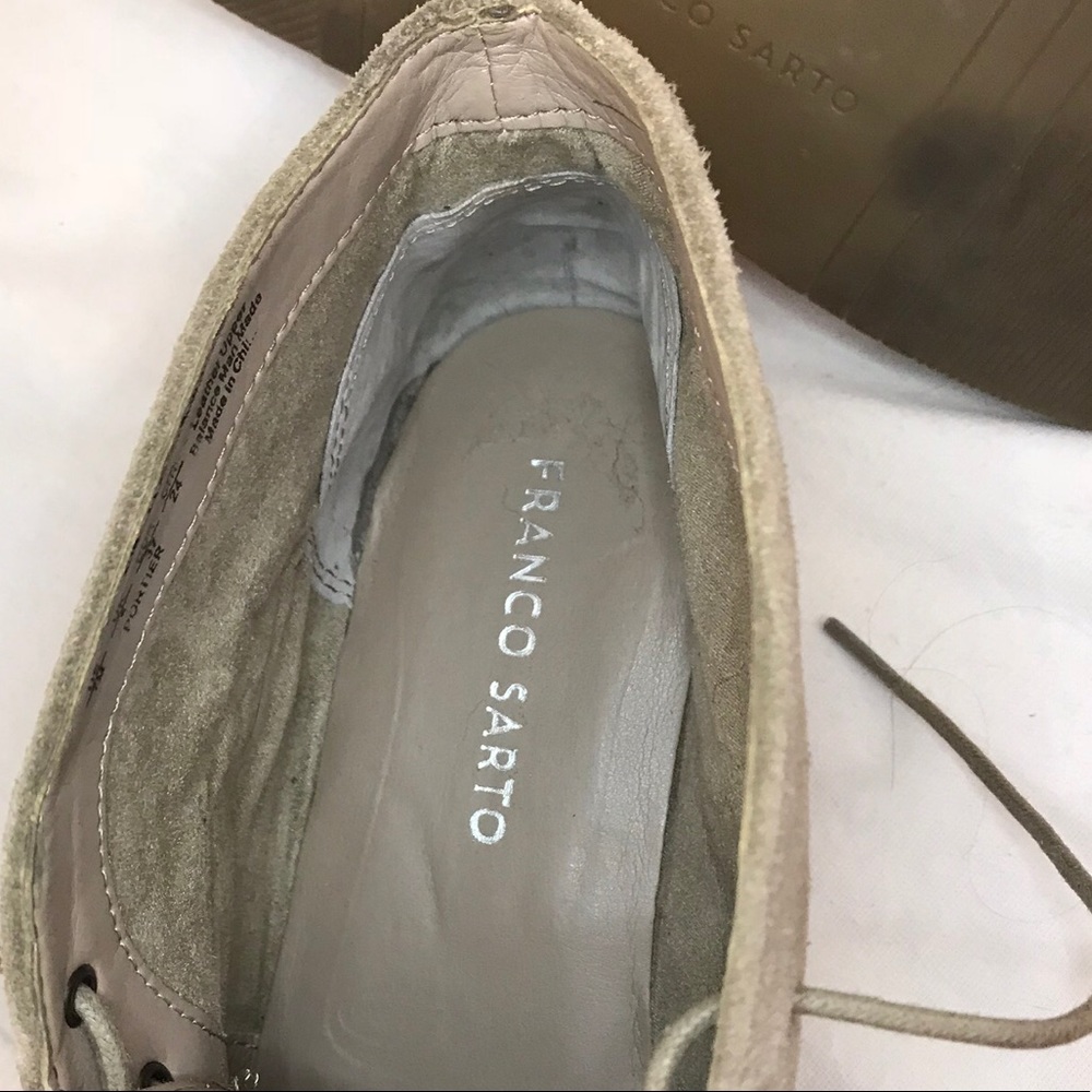 Franco Sarto Suede tie up booties - Picture 7 of 7