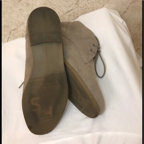 Franco Sarto Suede tie up booties - Picture 5 of 7