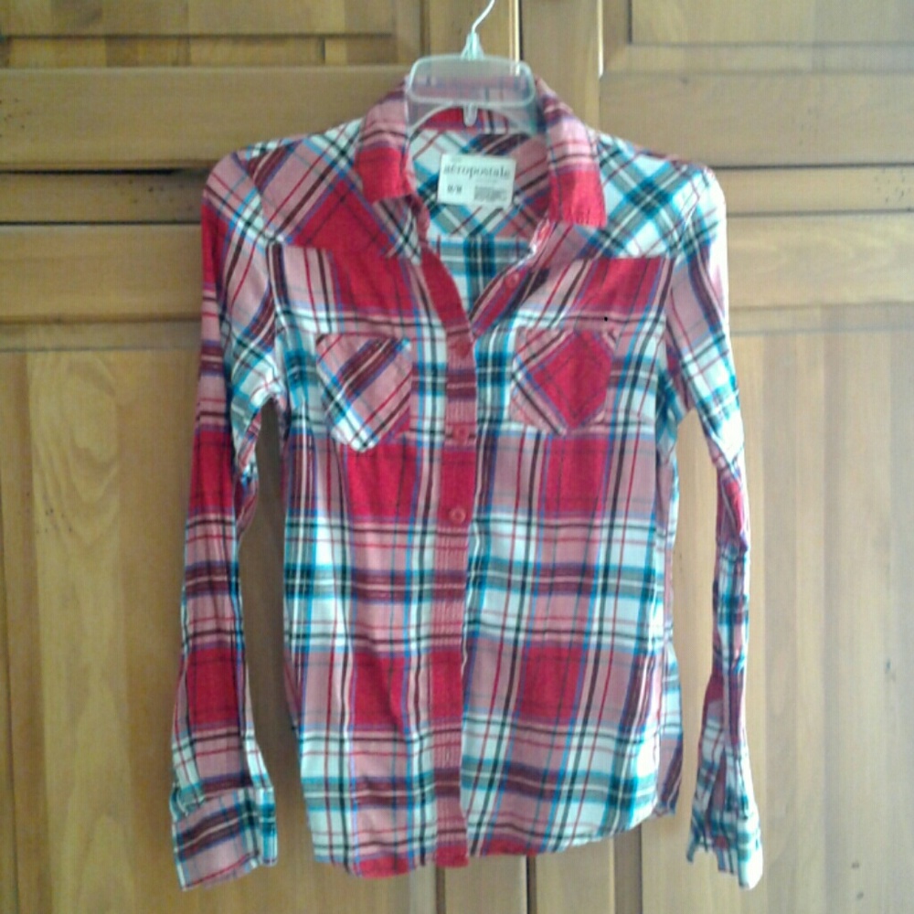 Long sleeve plaid shirt