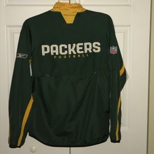 Green Bay Reebok 1/4 Zip Pullover w/ Pockets