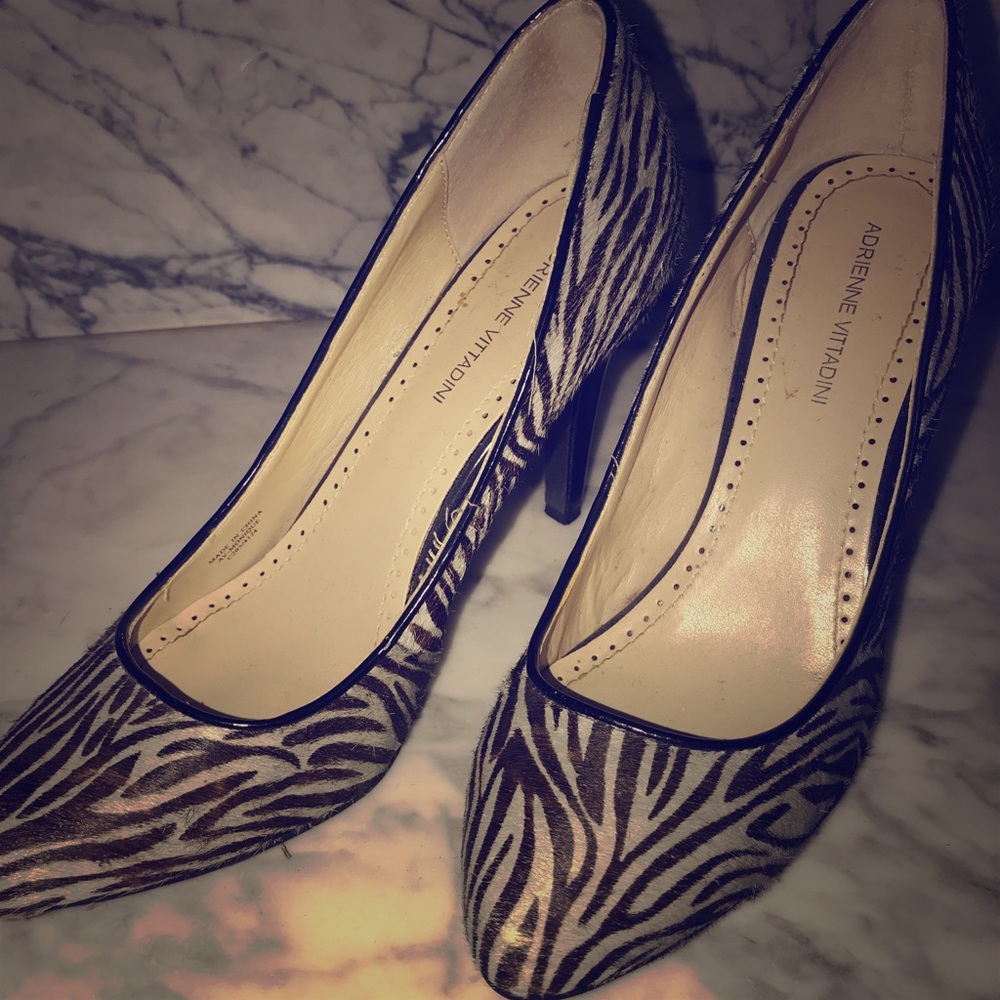 Zebra Pump Heels