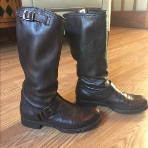Frye Veronica Slouch Boots Brown Size 9.5B