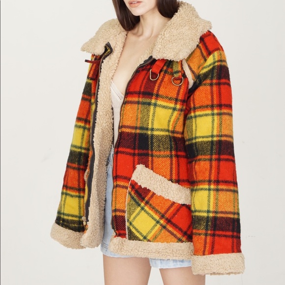 Vintage Jackets & Blazers - 60 plaid wool coat