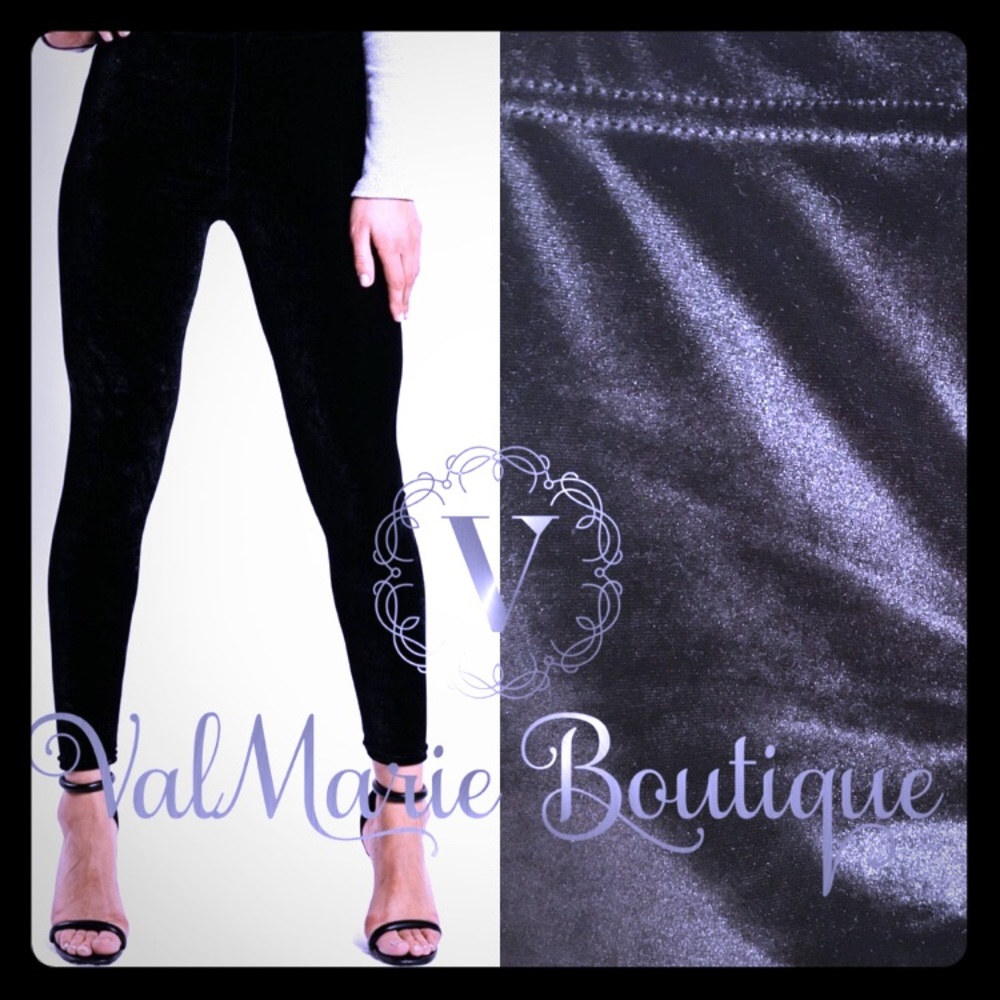 Amazing black velvet leggings!!!