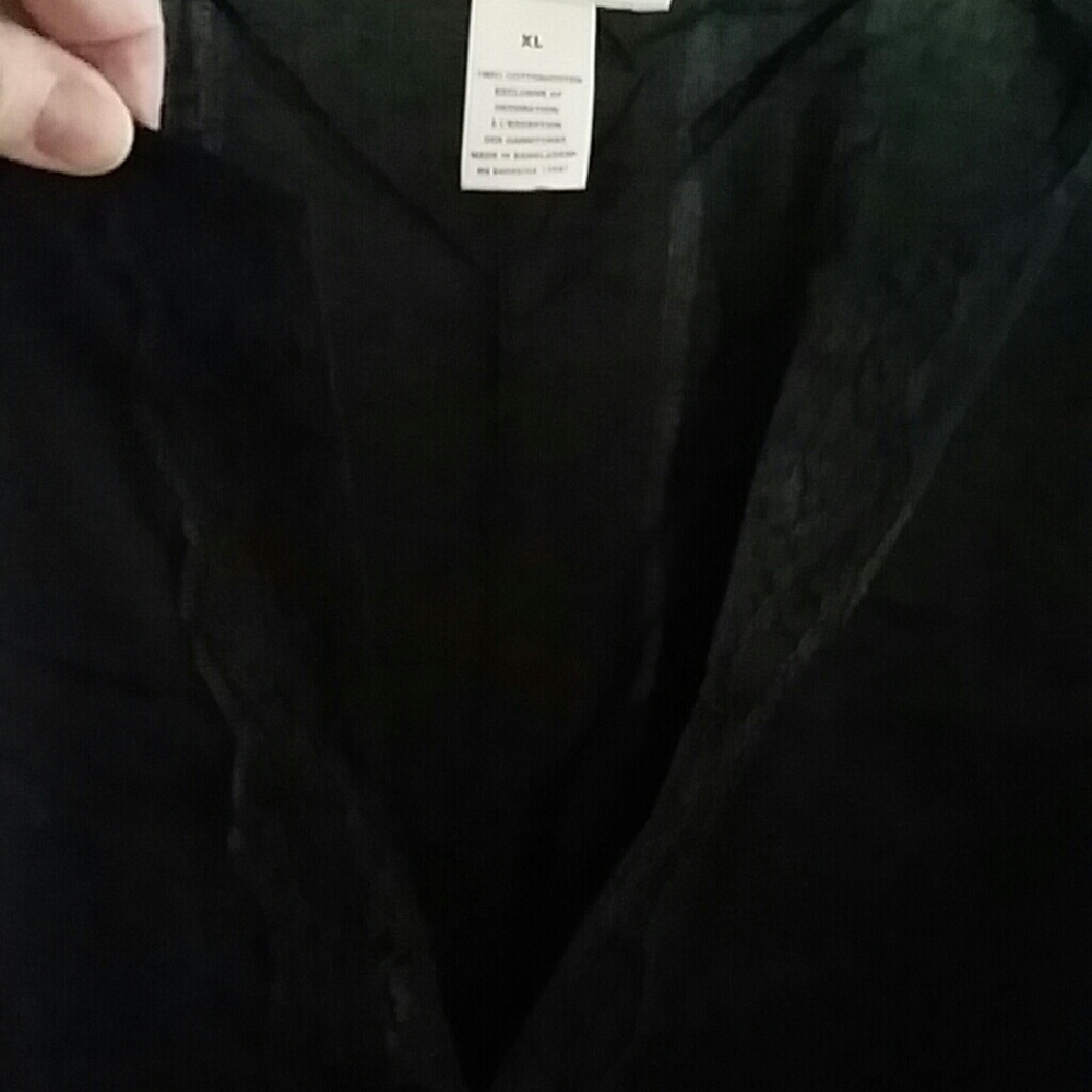 Womens black blouse - Picture 4 of 4