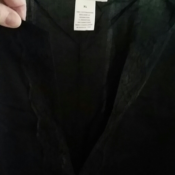 Womens black blouse - Picture 4 of 4