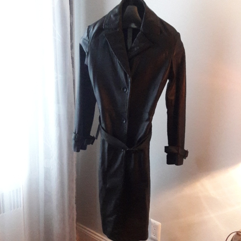 Leather coat