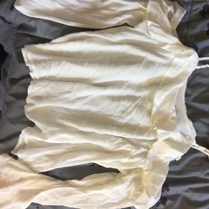 White flowy shirt