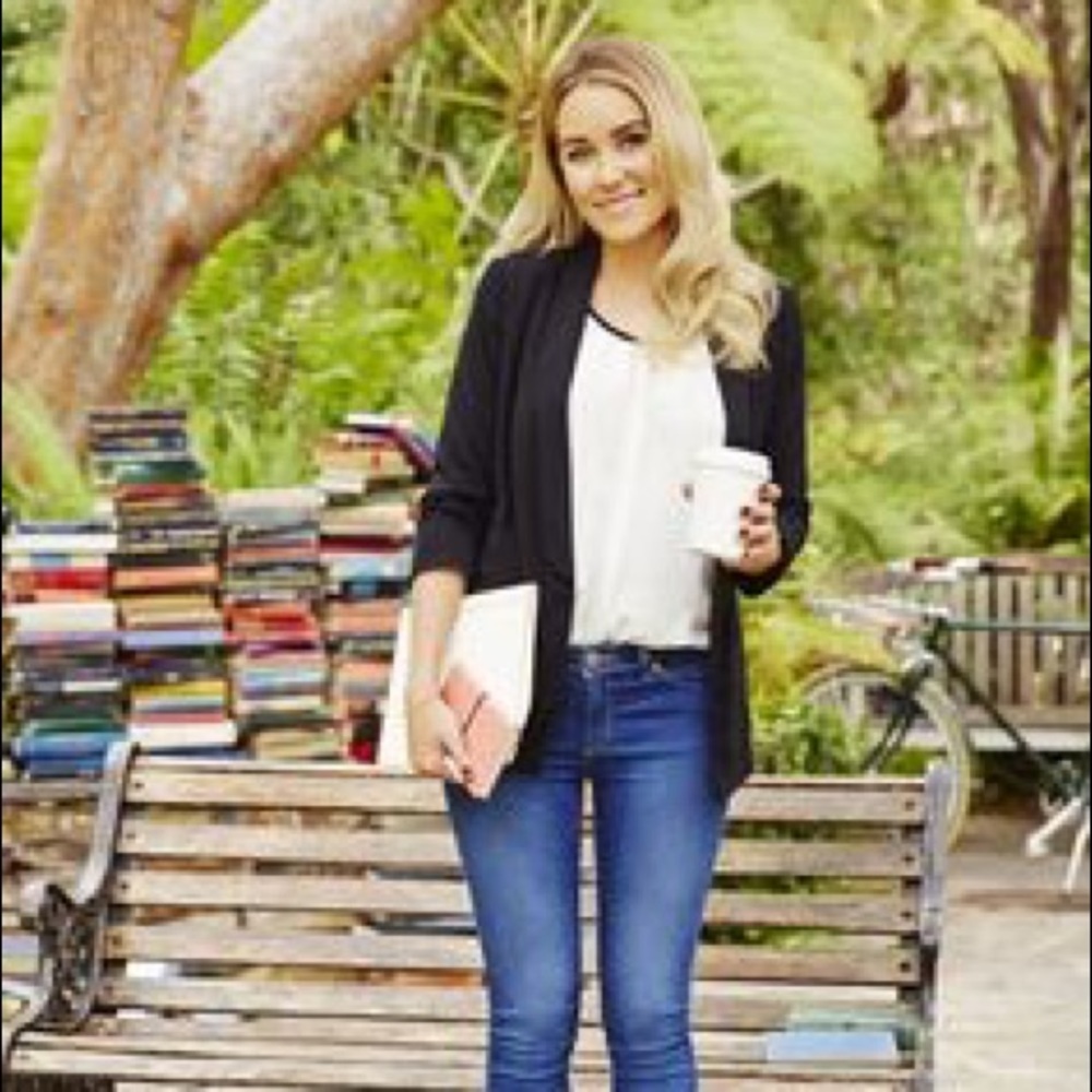 LC Lauren Conrad Open Front Blazer Jacket