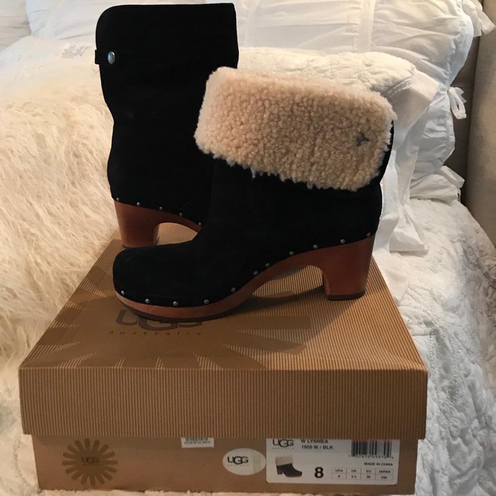 Ugg black suede boots- Lynnea