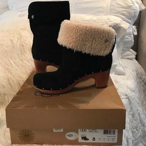 Ugg black suede boots- Lynnea