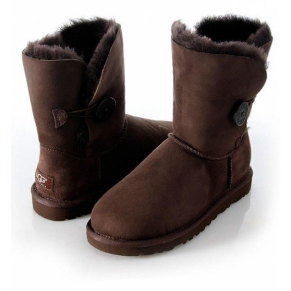 Women's UGG Brown Bailey Button