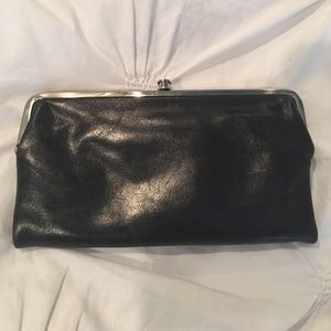 HOBO Lauren Black Leather Wallet