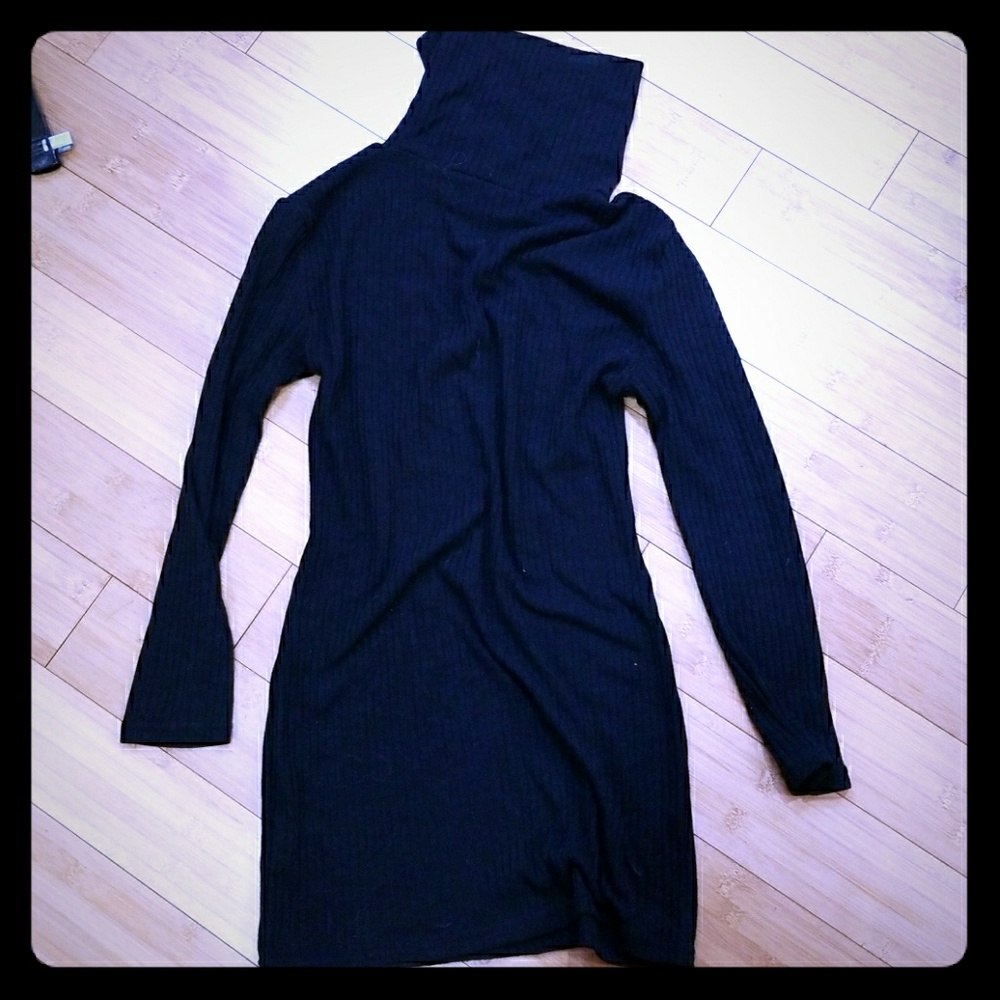 Turtleneck sweater dress