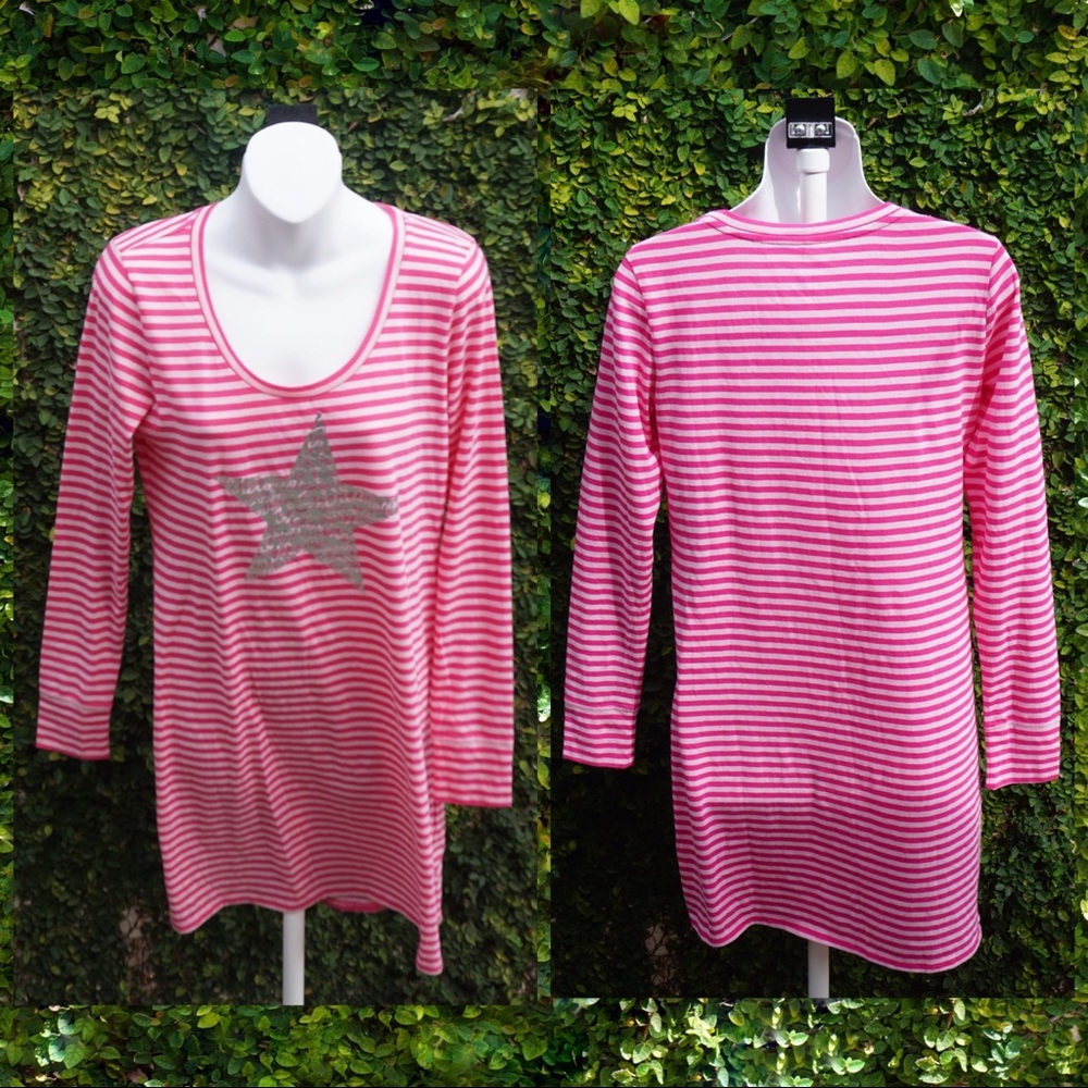 (M) NWT Victoria’s Secret long sleeve pink t shirt