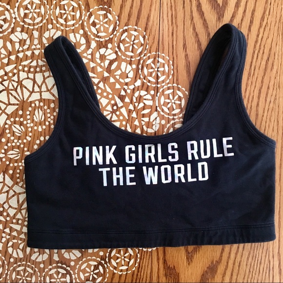 PINK Victoria's Secret Tops - SALE🎉 VS PINK Holographic Pink Nation Crop