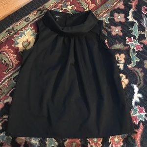 Talbots Petites Black Sleeveless Blouse