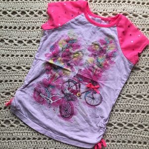 ❌SOLD❌ 🎀 Pink Sequin Sleeve Tee 🎀