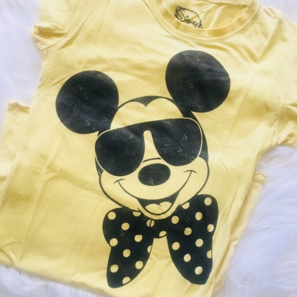 NEW Disney Mickey Mouse yellow shirt